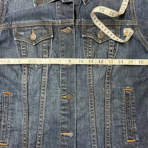 Denim Jacket with Original Patchwork Panel - Picture 11 of 13
